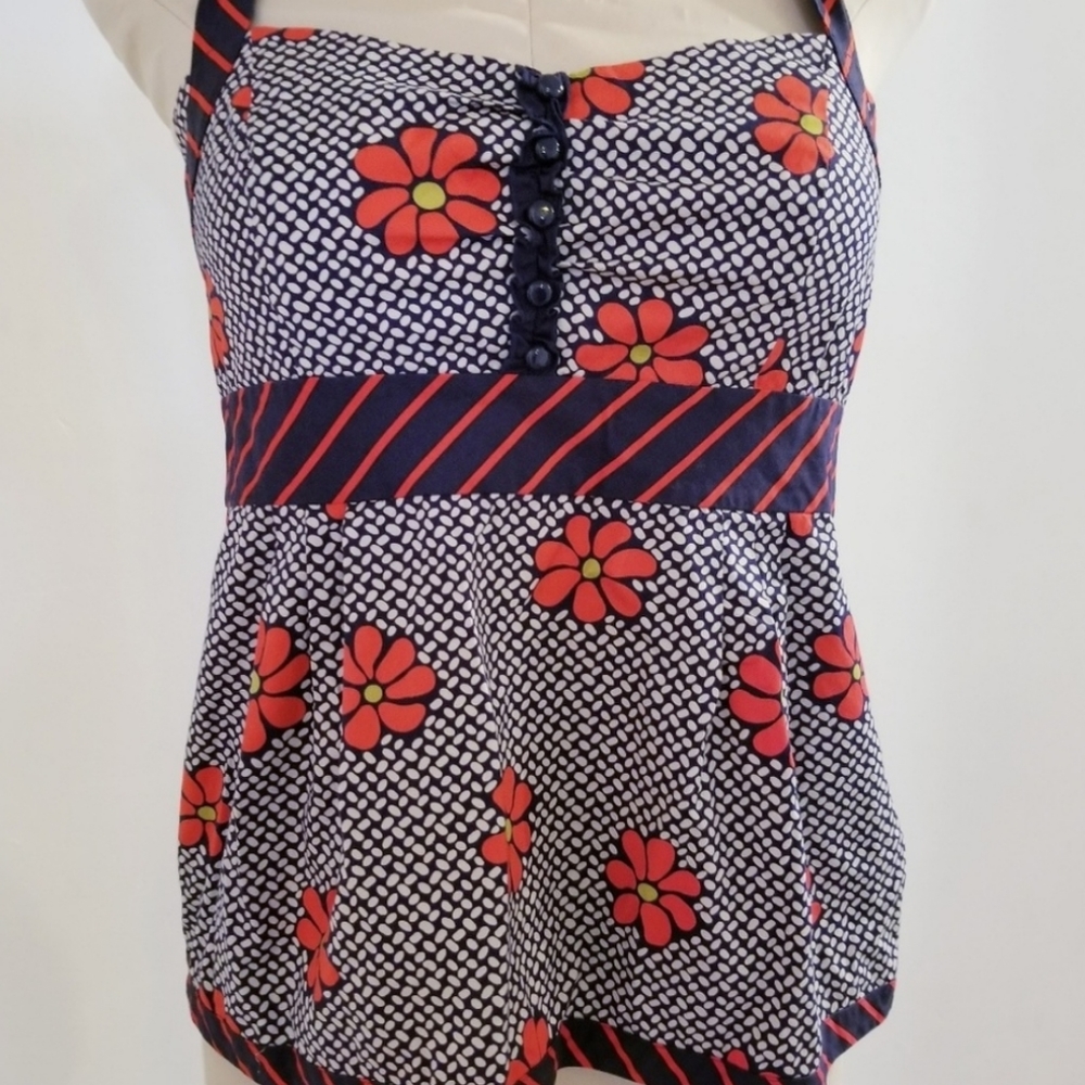 Odille floral halter top